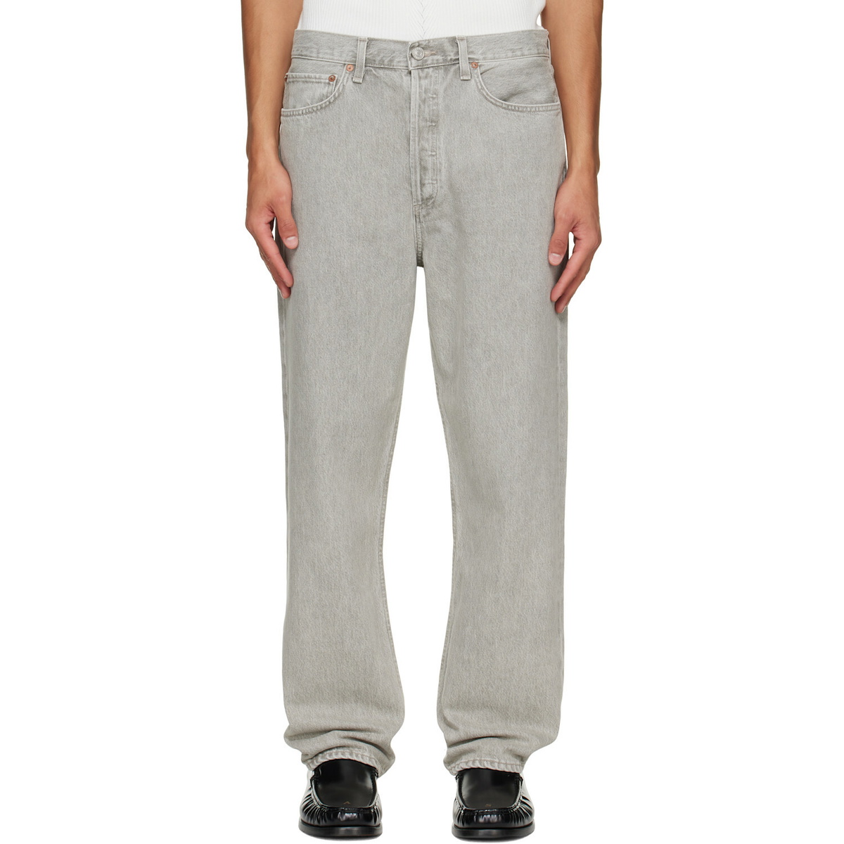 AGOLDE Gray 90's Jeans