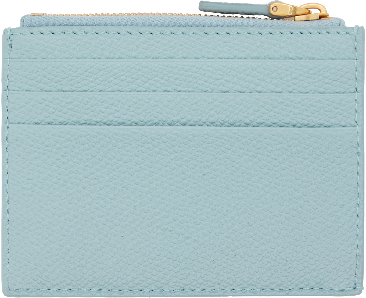 Valentino Garavani Blue Cherryfic Card Holder
