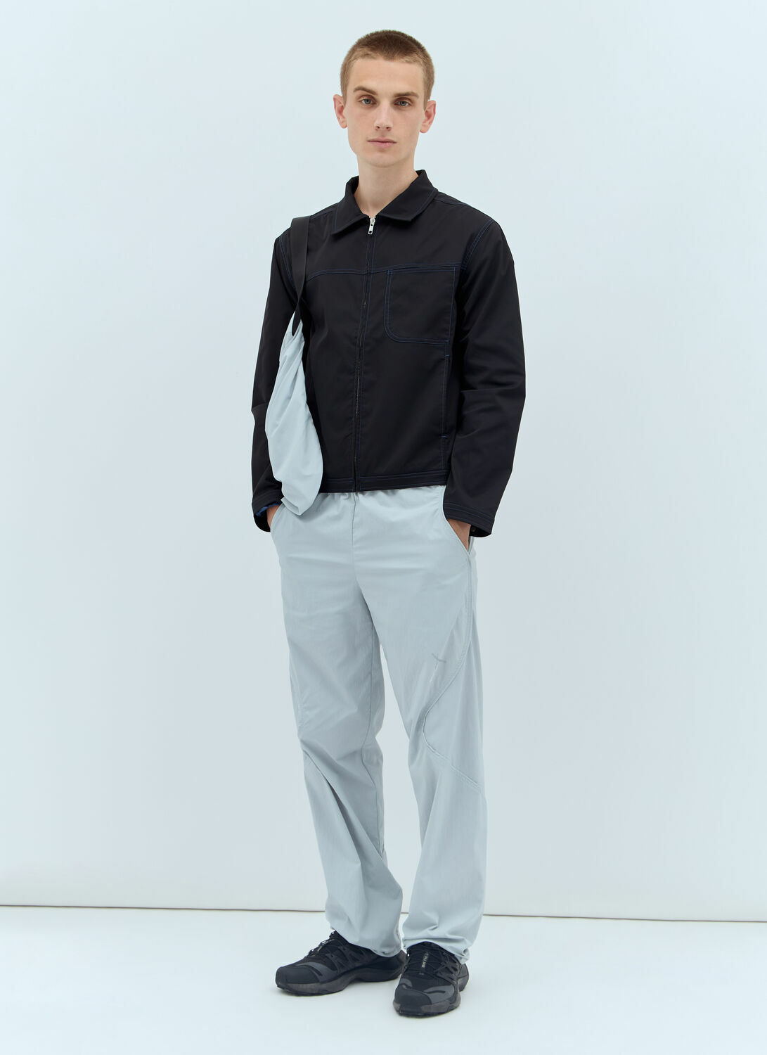 AFFXWRKS Topstitched Zip-Up Jacket
