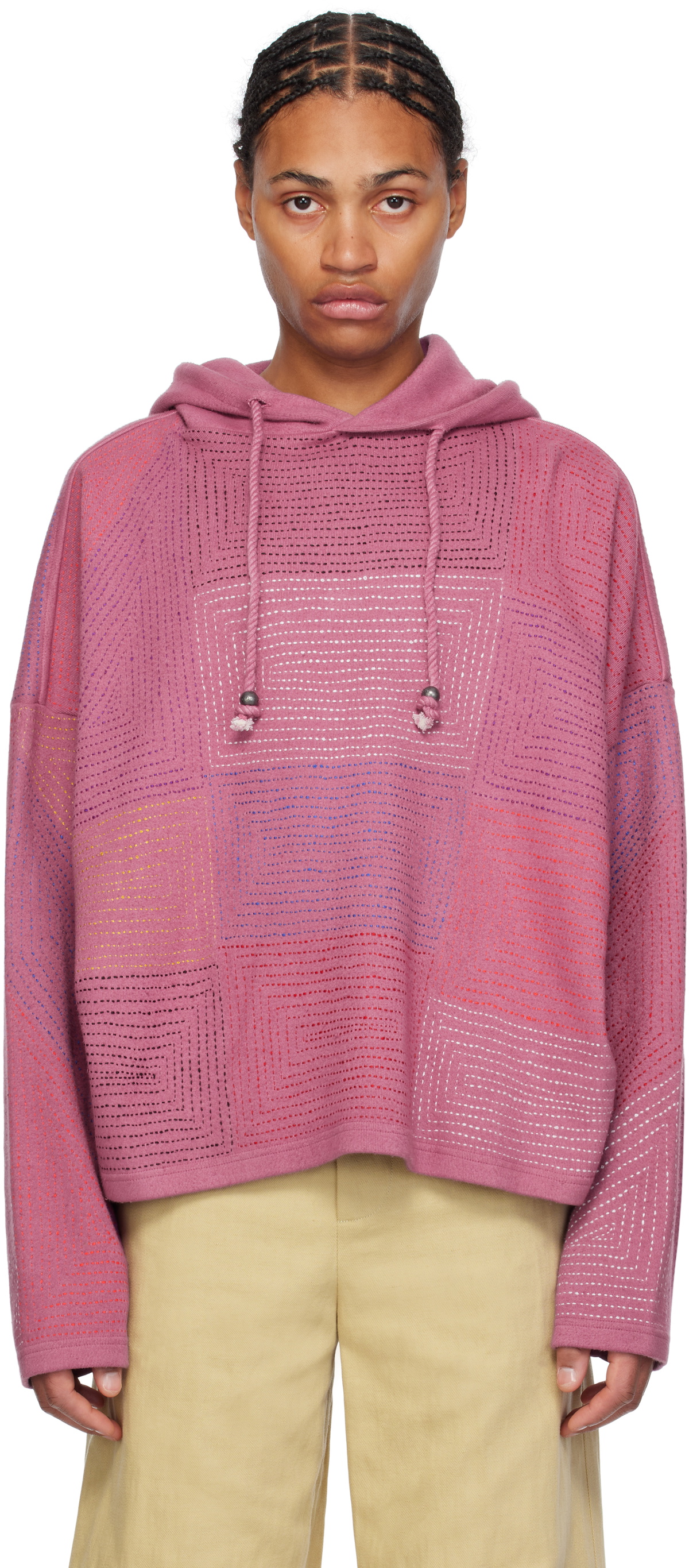 Glass Cypress Purple All-Over Boro Hoodie