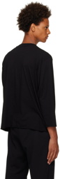 Les Tien Black Oversized Long Sleeve T-Shirt