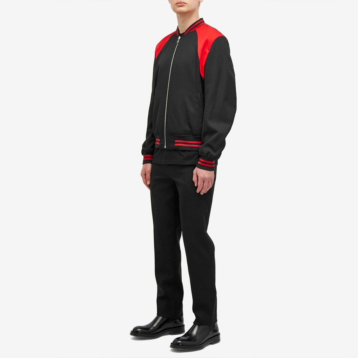 Alexander McQueen Men's Reversible Harness Bomber Jacket in