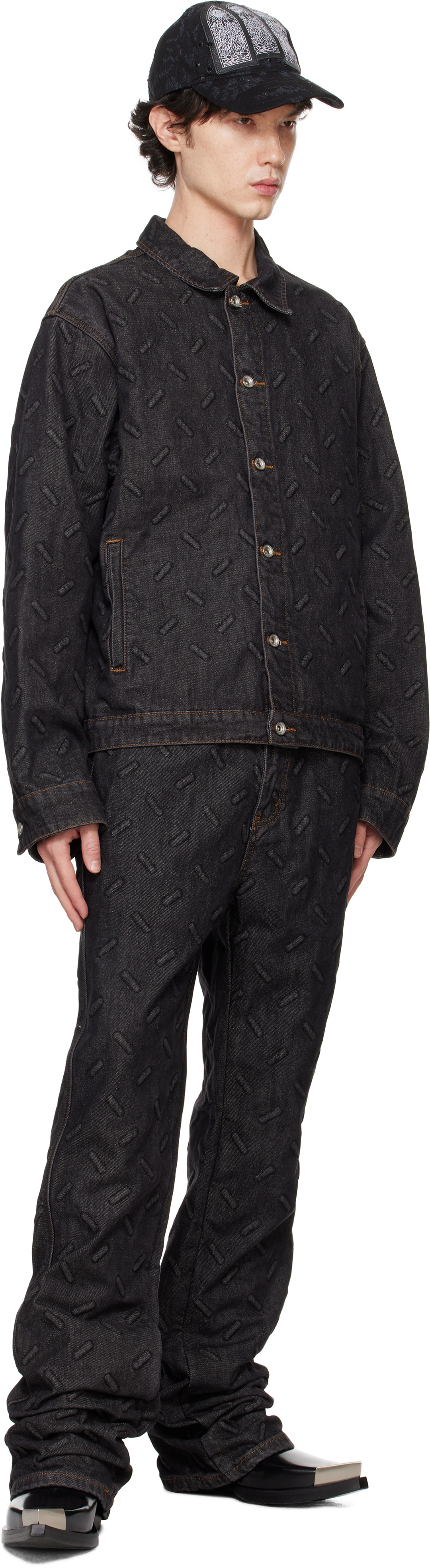 Who Decides War Black Thread Plate Jeans