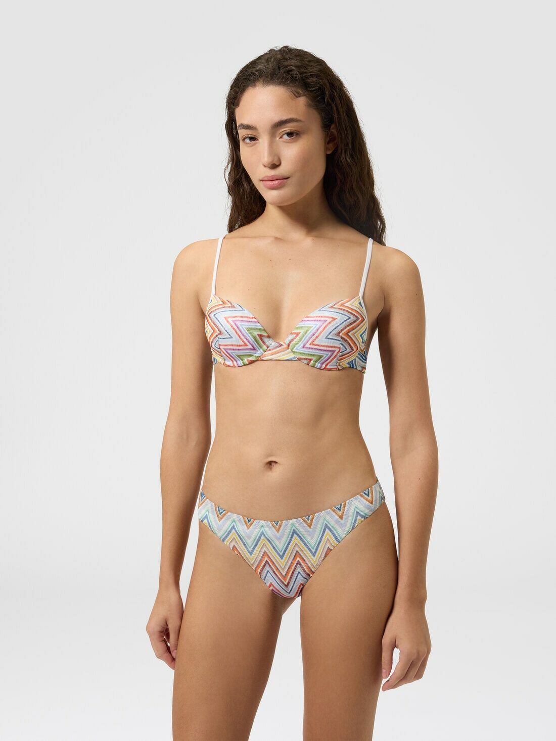 Missoni - Zig zag printed fabric bikini with balconette top, Women, Multicoloured