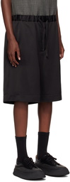 Jil Sander Black Drawstring Shorts