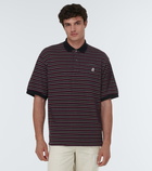 Undercover Striped cotton polo shirt