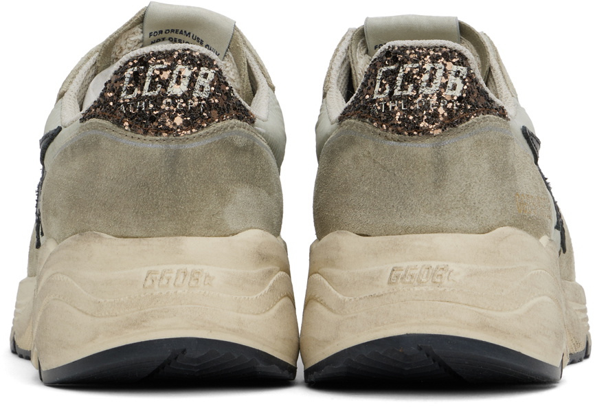 Golden Goose Taupe Running Sole Sneakers Golden Goose Deluxe Golden Goose Taupe Running Sole Sneakers Golden Goose Deluxe