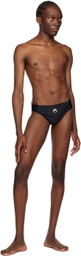 Marine Serre Black Active Swim Briefs