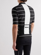 Café du Cycliste - Francine Striped Mesh-Panelled Cycling Jersey - Black