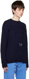 Moschino Navy 'This Is Not A Moschino Toy' Sweater