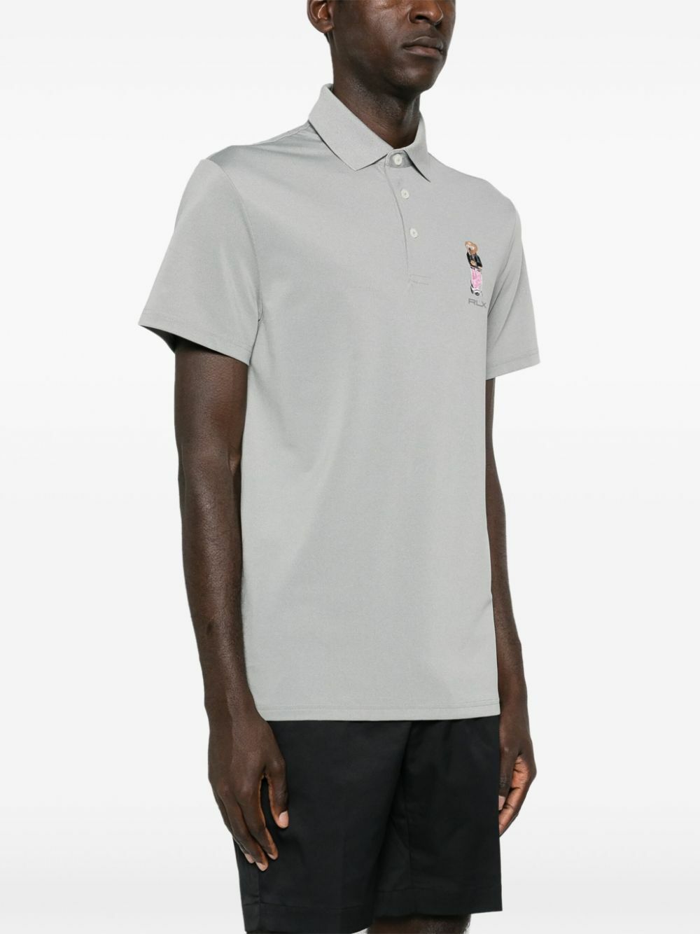 RLX Ralph Lauren Grey Polo Pear Piqué Polo Shirt RLX Ralph Lauren RLX Ralph Lauren Grey Polo Pear Piqué Polo Shirt RLX Ralph Lauren