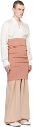 Dries Van Noten Pink Long Cummerbund Midi Skirt