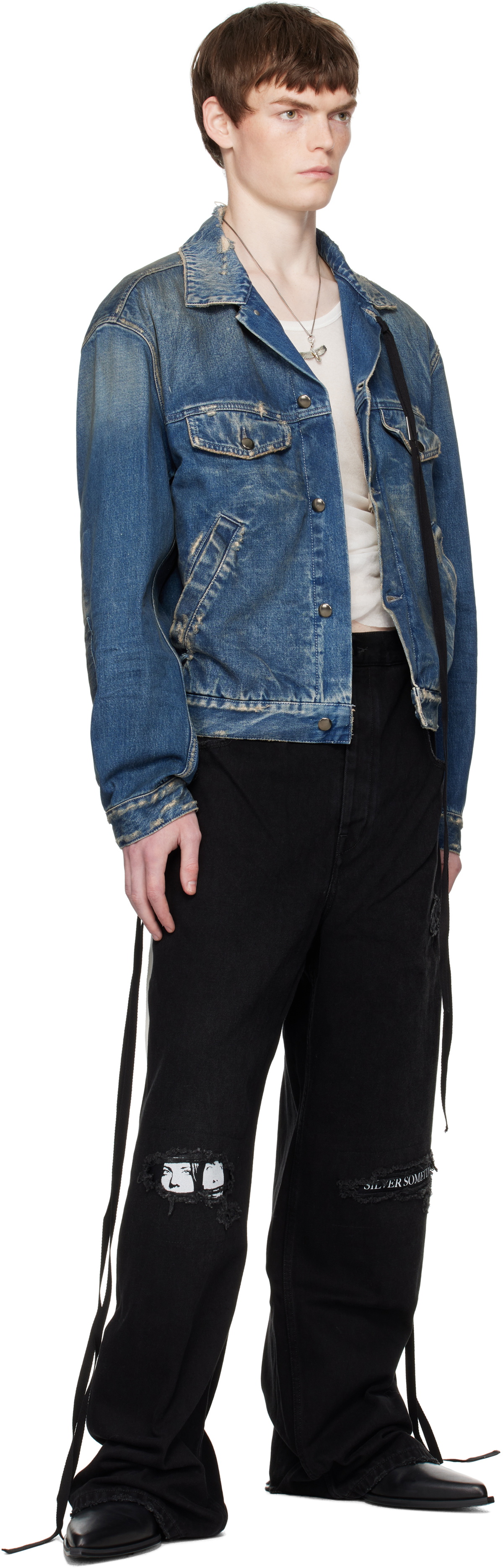 Ann Demeulemeester Black Olan 5 Pocket High-Comfort Jeans