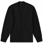Undercover Men's Rib Button Cardigan in Black