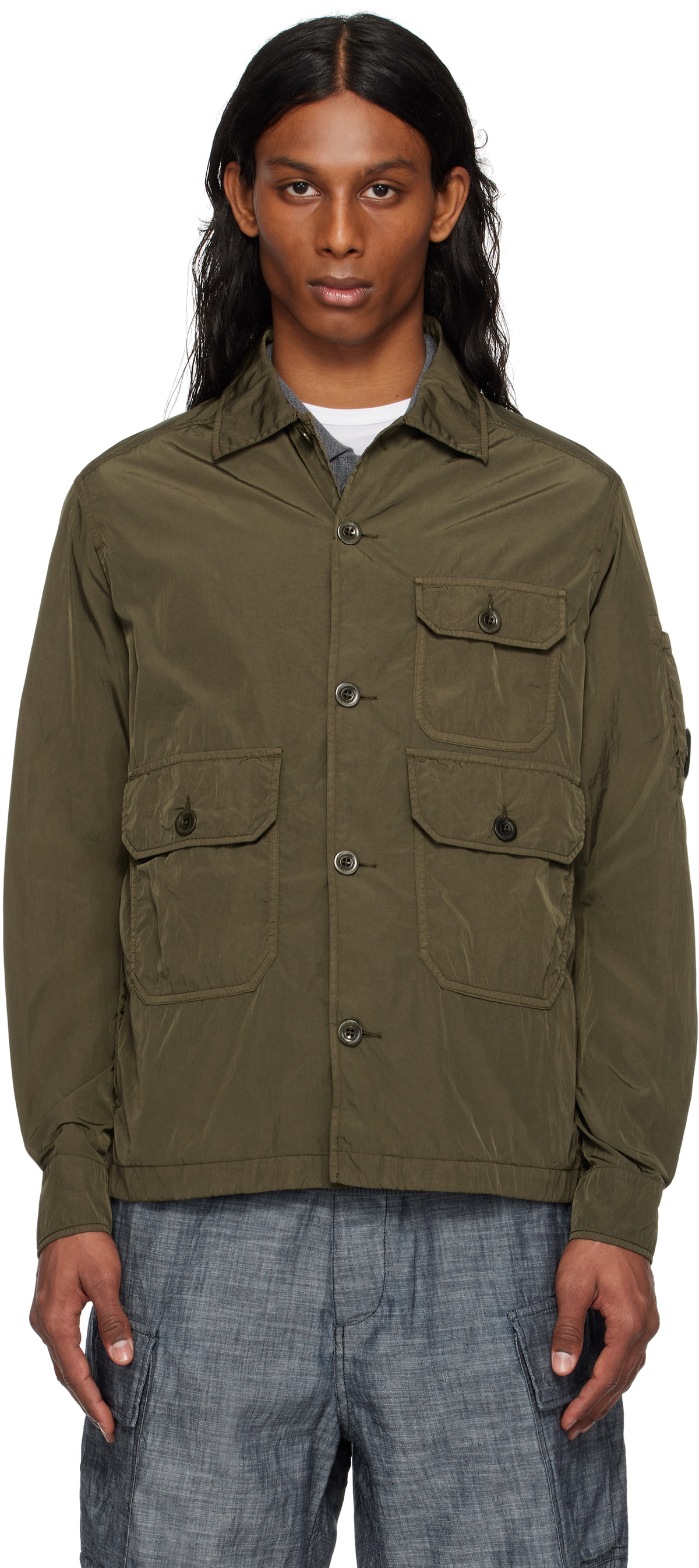 Chrome Overshirt Cp Company Yellow Overshirt Company Chrome-R