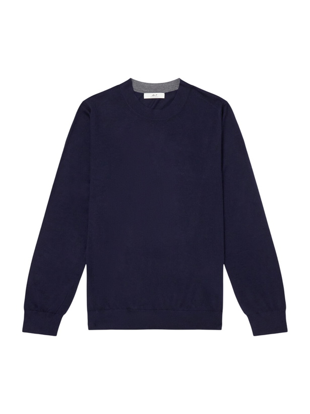 Photo: Mr P. - Cashmere and Silk-Blend Sweater - Blue