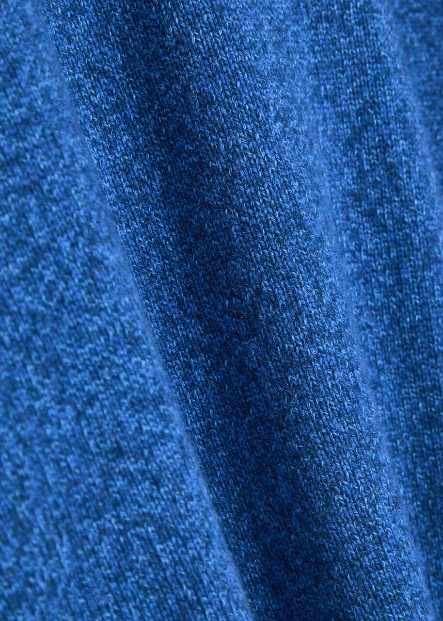 Begg & CO Hugo Melange Cashmere Sweatshirt Blue