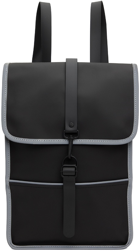 Photo: RAINS Black Reflective Mini Backpack