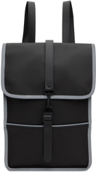 RAINS Black Reflective Mini Backpack