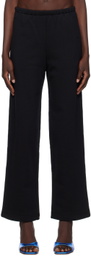 Fax Copy Express Black Embroidered Sweatpants