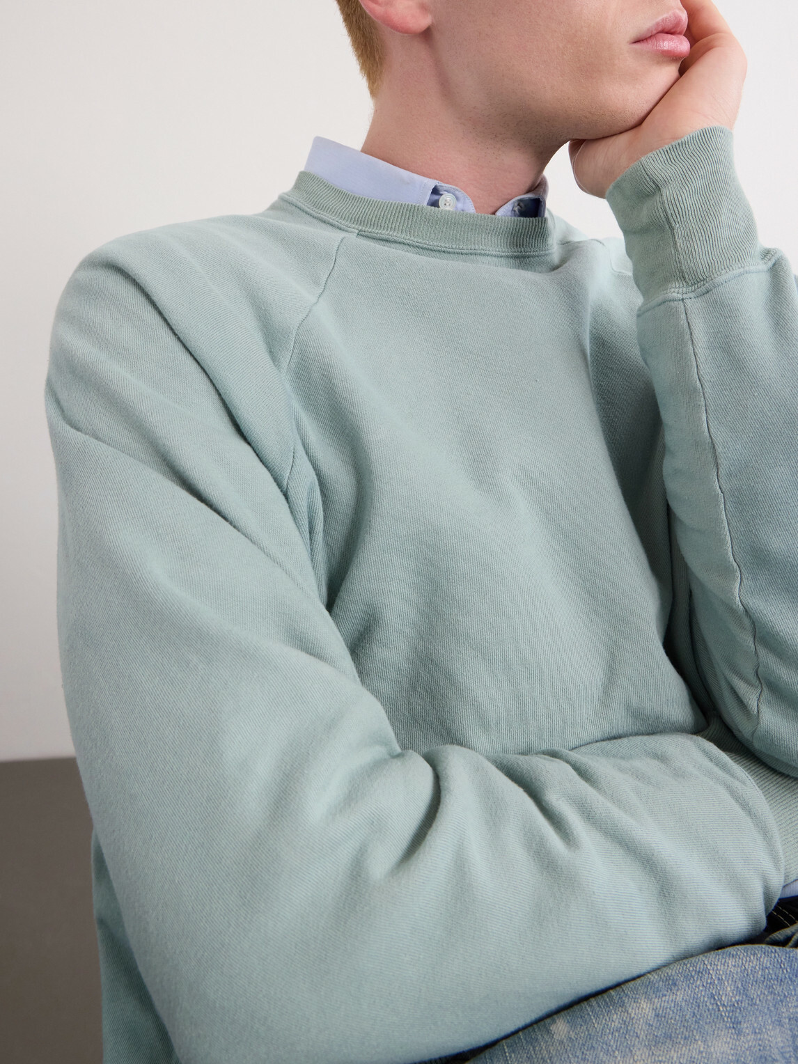 A.PRESSE - Cotton-Jersey Sweatshirt - Green