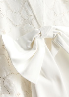 Self-portrait Floral-embellished Tulle Mini Dress White