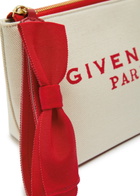 Givenchy Logo-print Canvas Clutch - Red - One Size