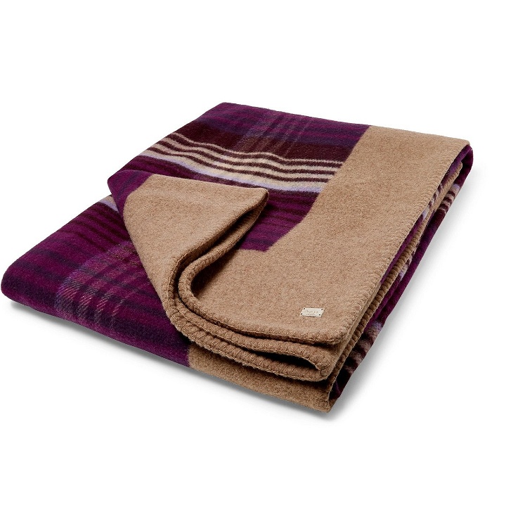 Photo: Asprey - Reversible Wool Blanket - Purple