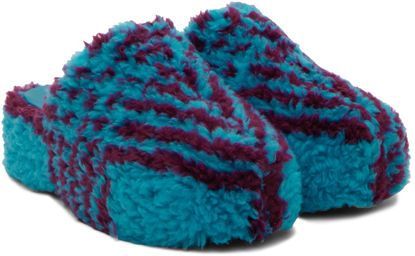 SIMONMILLER Blue & Burgundy Bubble Loafers