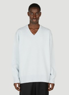 Acne Studios - V-Neck Sweater in Light Blue