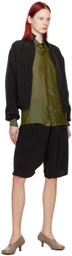 Gabriela Coll Garments Black No.261 Bomber Jacket