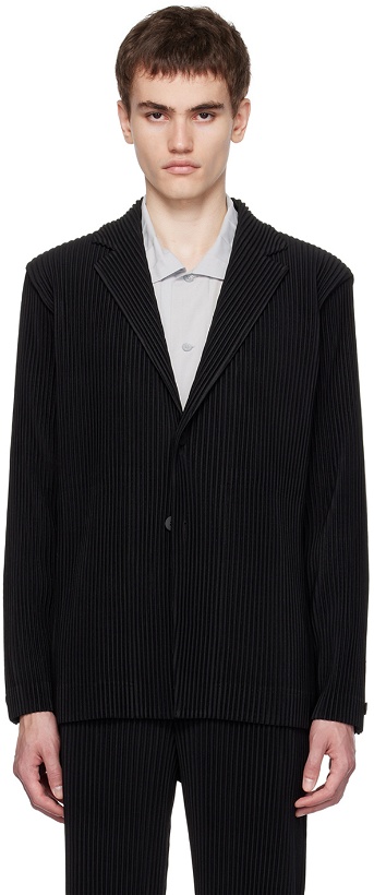 Photo: HOMME PLISSÉ ISSEY MIYAKE Black Tailored Pleats 1 Blazer