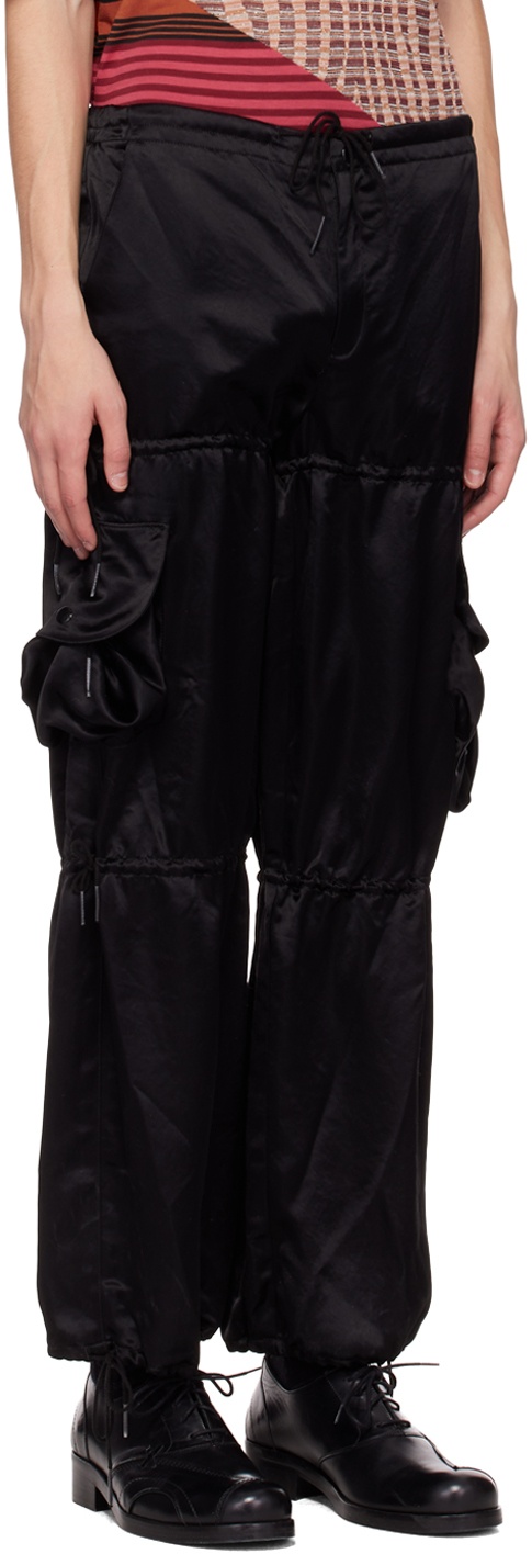 Anna Sui SSENSE Exclusive Black Cargo Pants Anna Sui