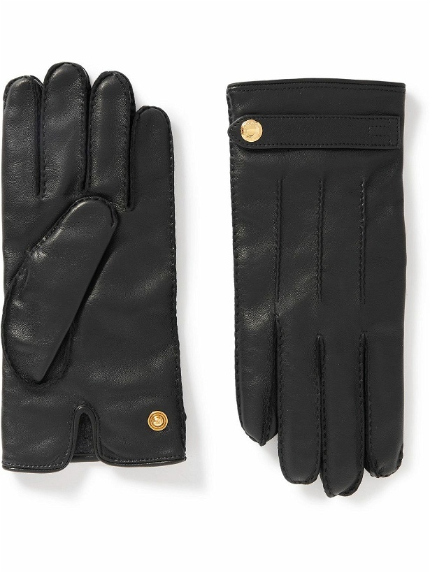 Photo: TOM FORD - Cashmere-Lined Full-Grain Leather Gloves - Black