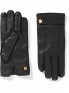 TOM FORD - Cashmere-Lined Full-Grain Leather Gloves - Black