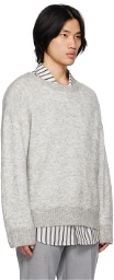 C2H4 Gray Brushed Sweater