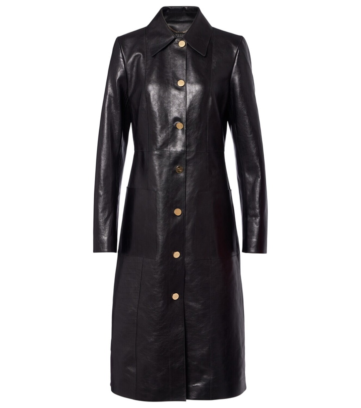 Photo: Gucci Interlocking G leather coat