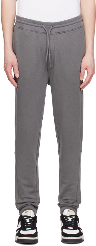 Photo: BOSS Gray Drawstring Sweatpants