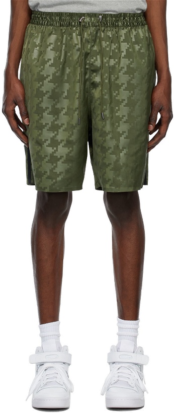 Photo: adidas x IVY PARK Green Satin 2.0 Shorts