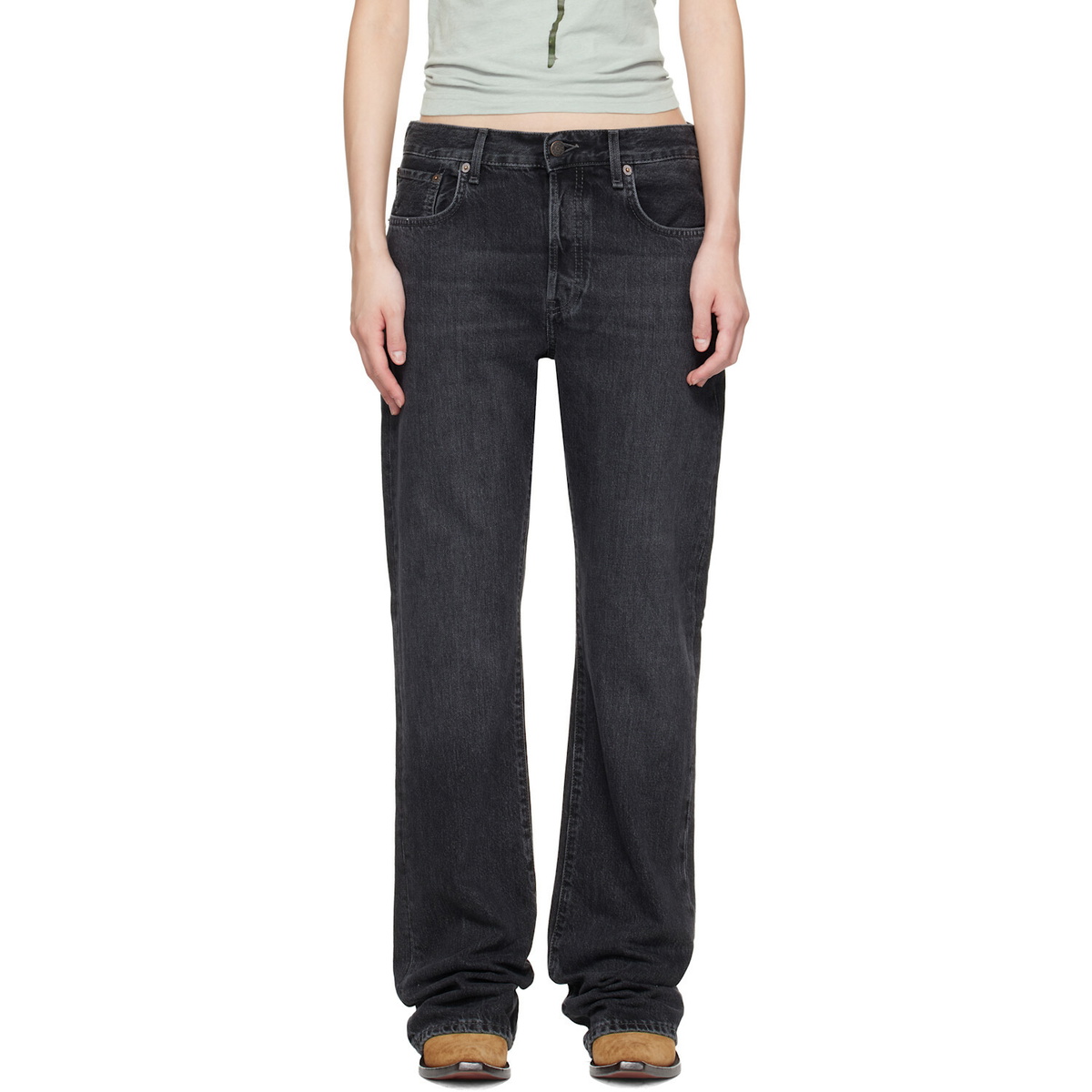 Acne Studios Black Regular Fit 2009F Jeans