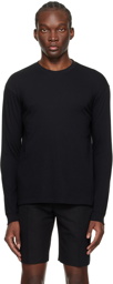 AURALEE Black Seamless Long Sleeve T-Shirt
