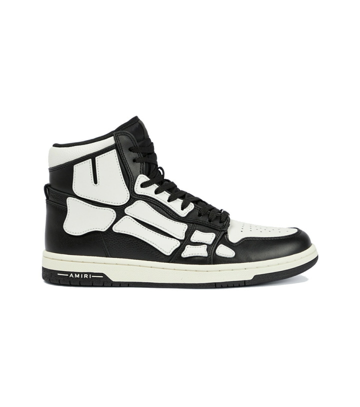 Photo: Amiri - Skeleton high-top leather sneakers