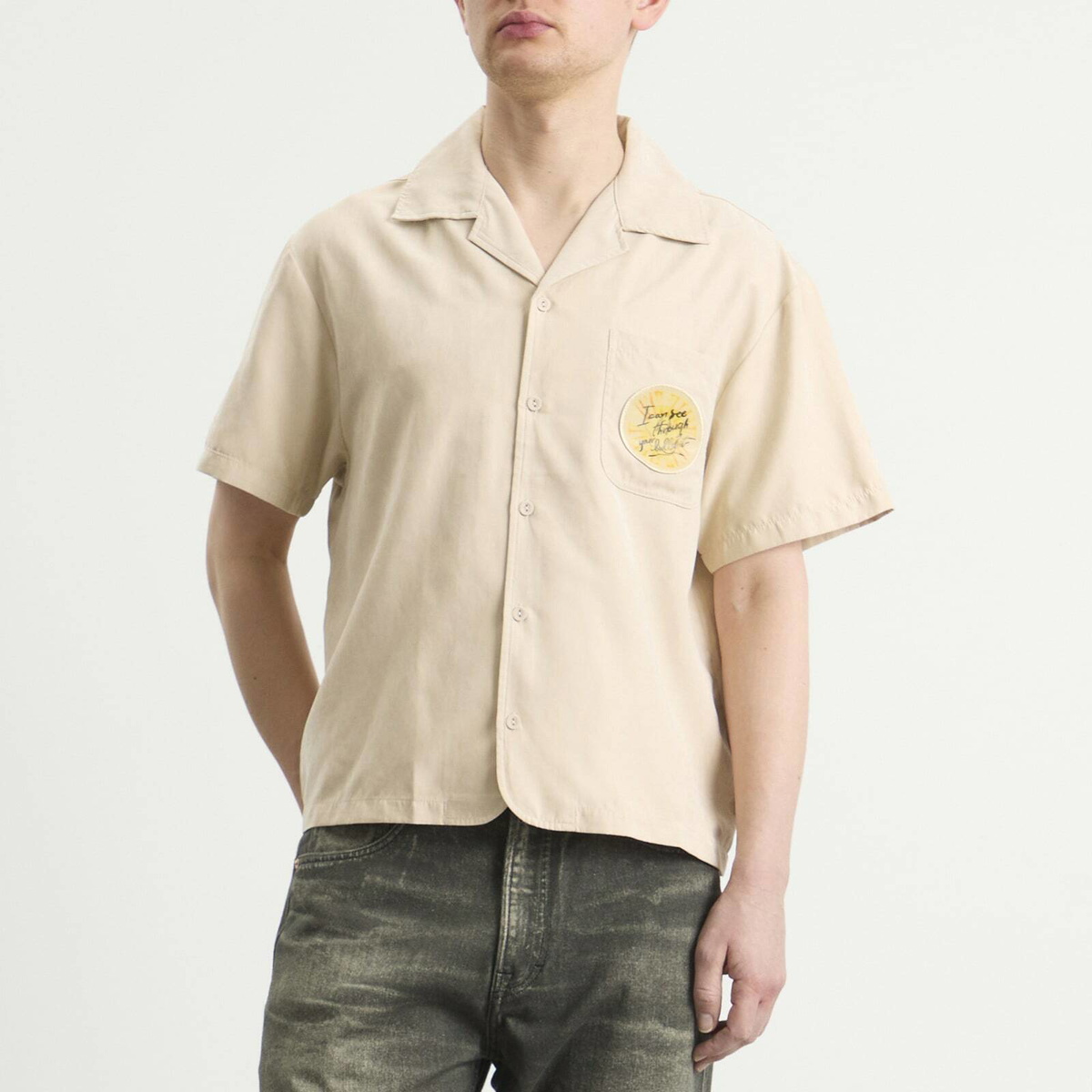 Honor the Gift Men's Brushed Camp Shirt in Sand
