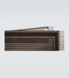 Loewe Anagram wool and cashmere jacquard scarf