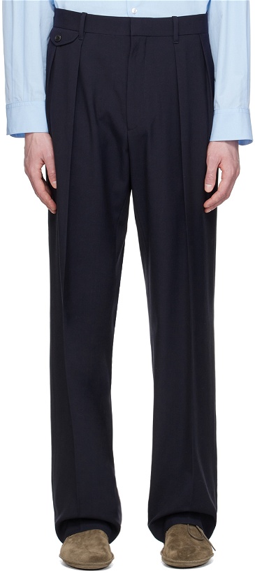 Photo: The Row Navy Marcello Trousers