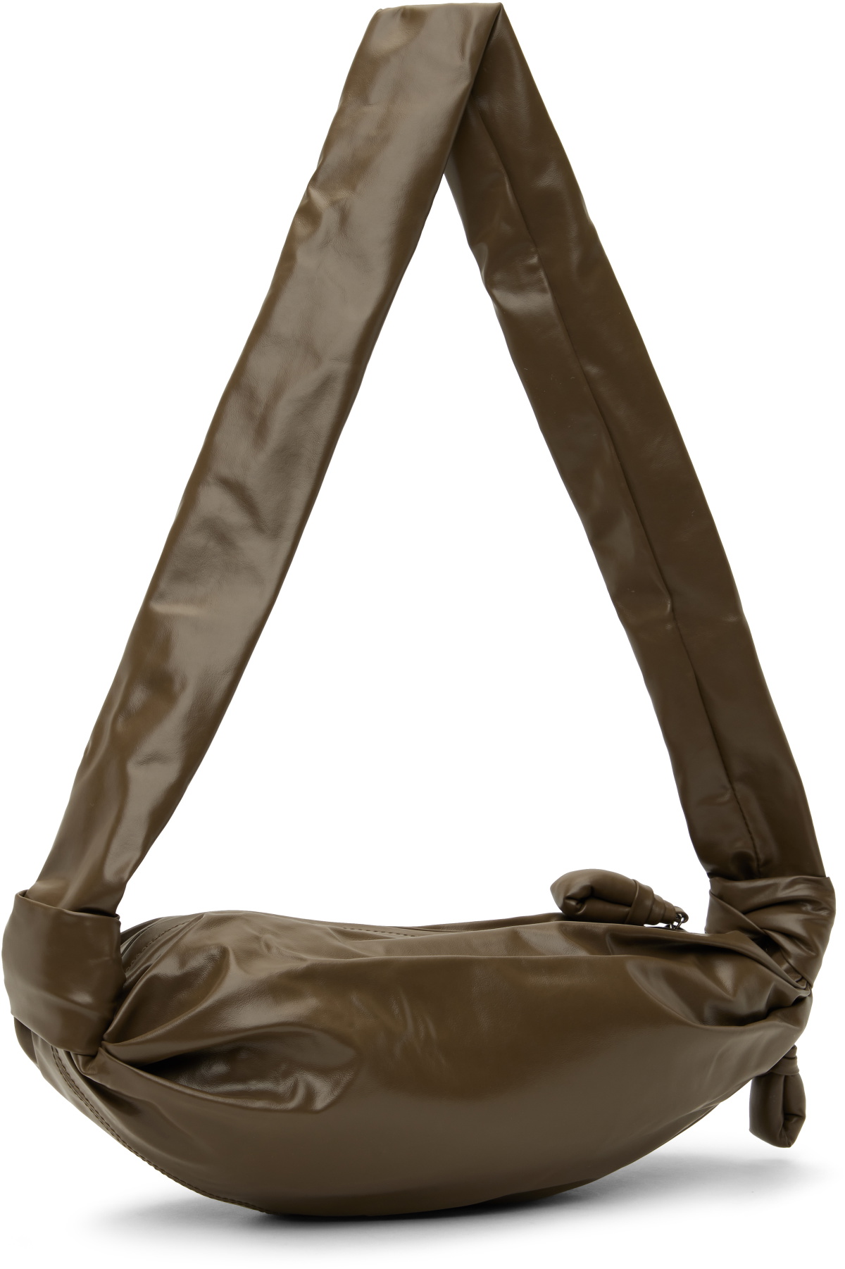 LEMAIRE Khaki Small Soft Croissant Bag Lemaire