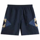 A.P.C. Men's Connor Patchwork Shorts in Indigo
