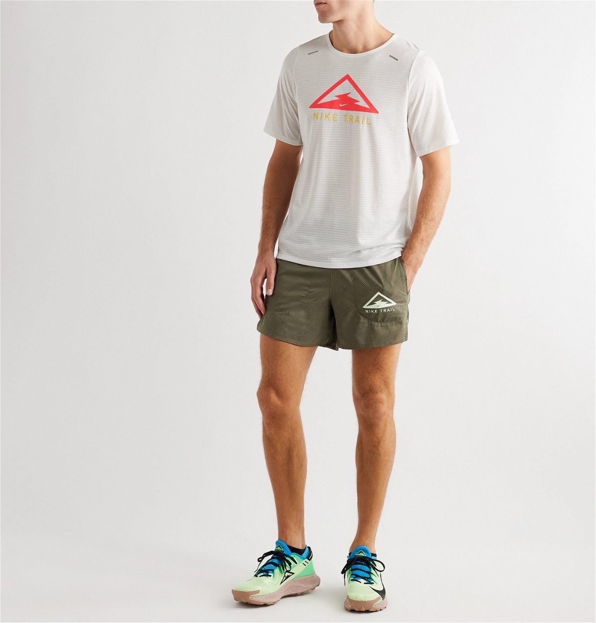 Nike Running - Flex Stride Logo-Print Ripstop-Panelled Dri-Fit