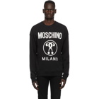 Moschino Black Double Question Mark Sweatshirt