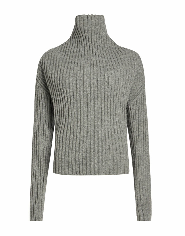 Photo: Victoria Beckham Womens Turtleneck Light in Grey